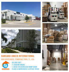 Bansard Anker, new warehouse in Pembroke Park, Florida, USA
