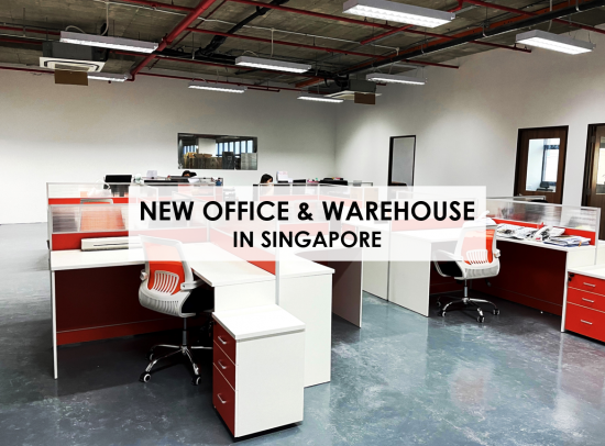 Nouveau bureau & entrepôt à Singapour